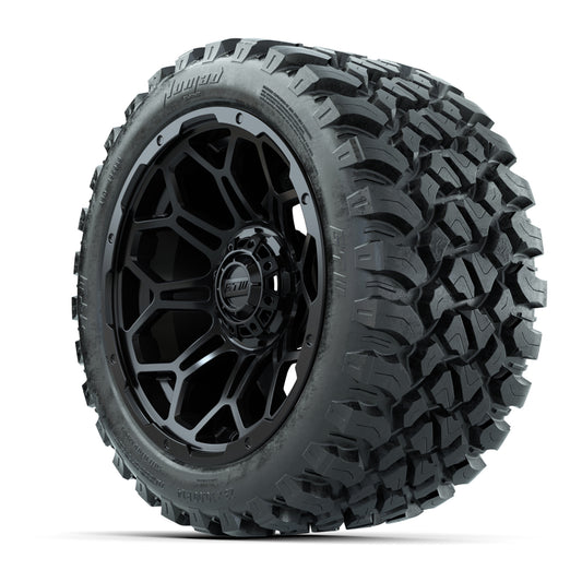 Set of (4) 14 in GTW Bravo Wheels with 23x10-14 GTW Nomad Al - 3/4 view