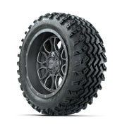 GTW Volt Gunmetal/Machined 14 in Wheels with 23x10.00-14 Rog - 3/4 view