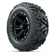 GTW Specter Matte Black 14 in Wheels with 25x10-14 Barrage M - 3/4 view