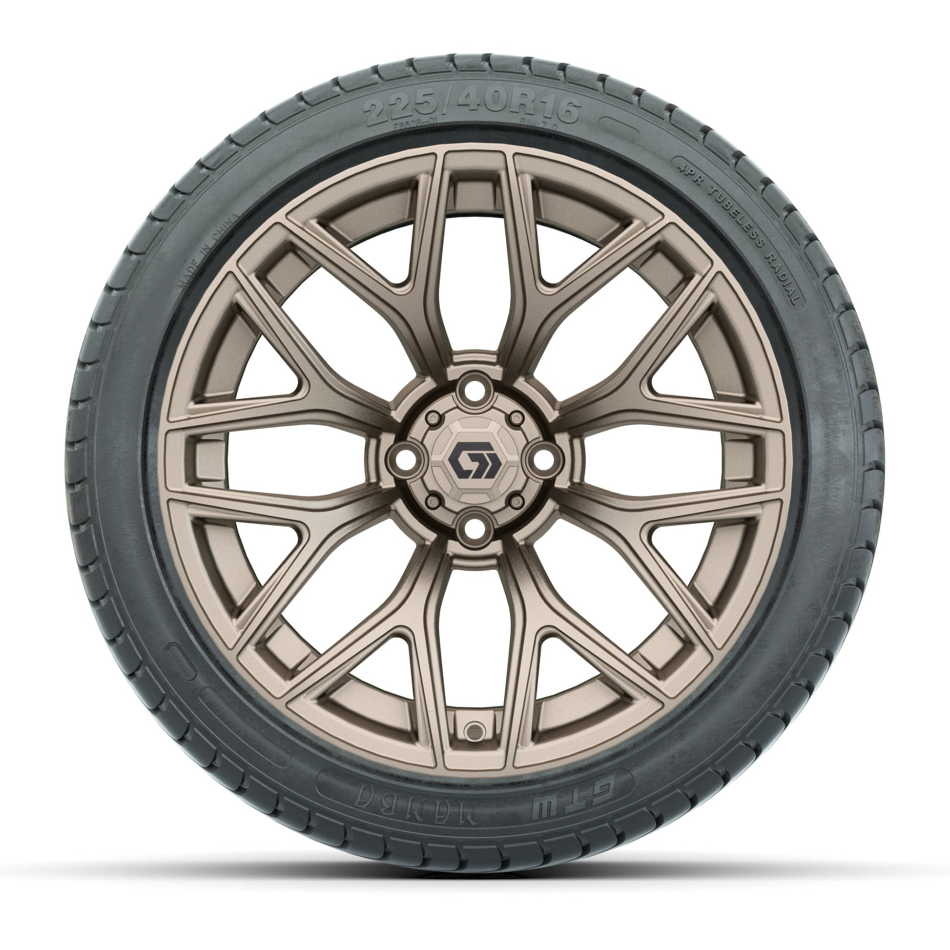 GTW Monaco Matte Bronze 16 in Wheels with 225/40-R16 Mamba Street Tires – Full Set