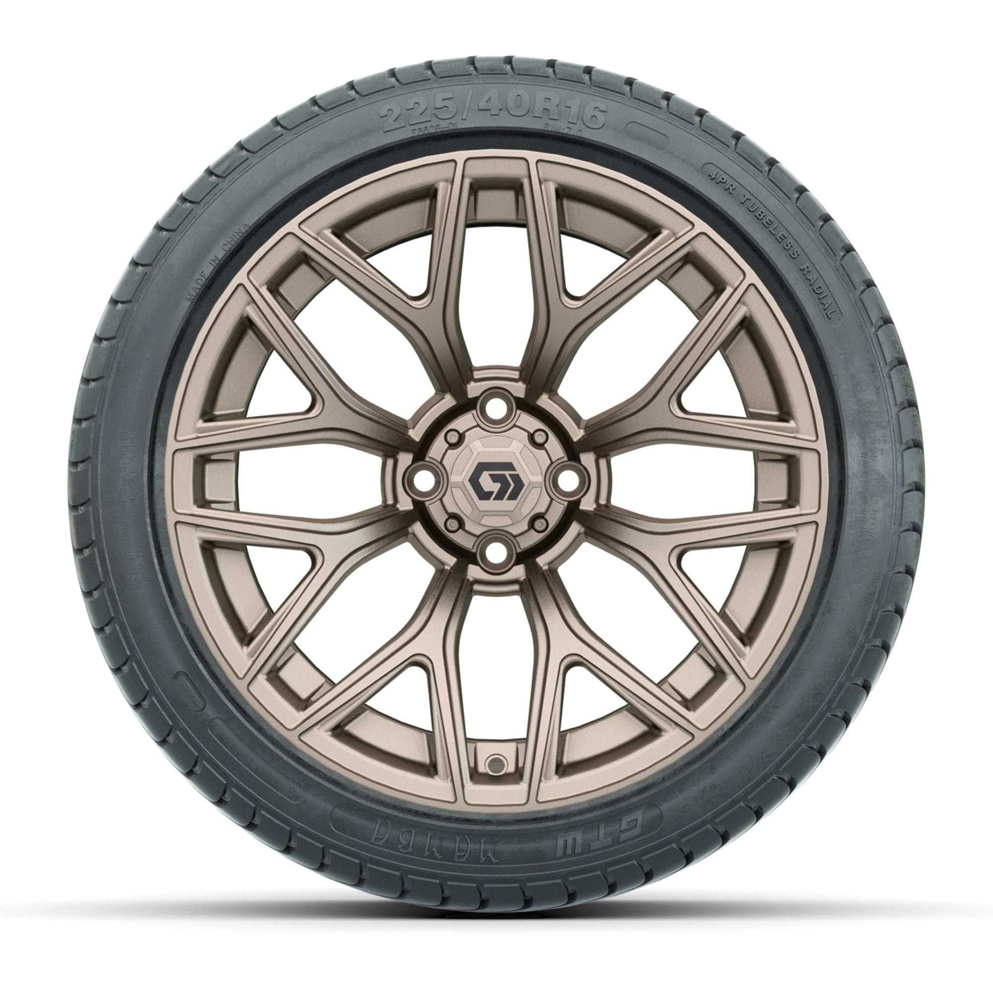 GTW Monaco Matte Bronze 16 in Wheels with 225/40-R16 Mamba Street Tires – Full Set