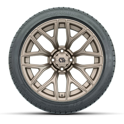 GTW Monaco Matte Bronze 16 in Wheels with 225/40-R16 Mamba Street Tires – Full Set