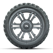GTW® Shogun Gunmetal 15 in Wheels with 23x10-R15 Nomad Steel - front view