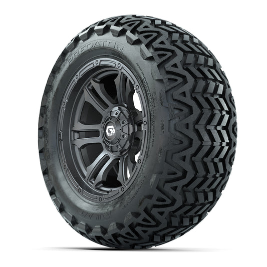 GTW® Shogun Gunmetal 14 in Wheels with 23x10-14 Predator All - 3/4 view