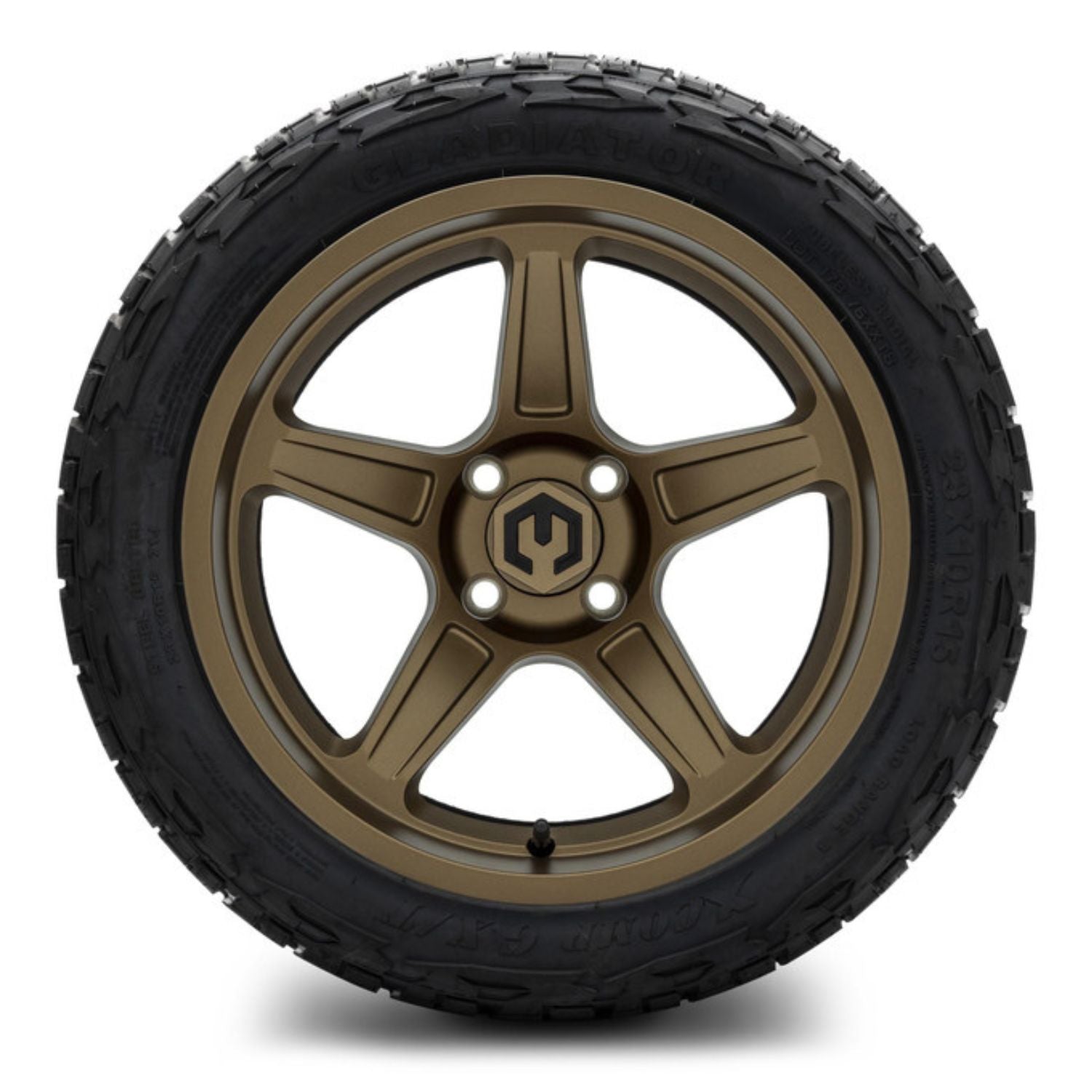 MODZ® 15" Drift Matte Bronze Wheels & Off-Road Tires Combo (Xcomp Gladiator Steel Belted Radial 23x10-15)