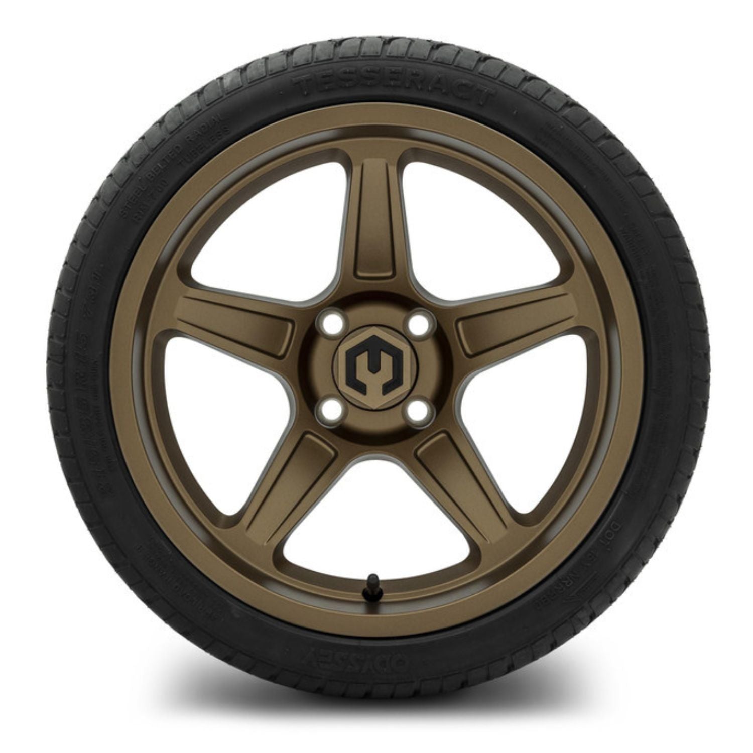 MODZ® 15" Drift Matte Bronze Wheels & Street Tires Combo (Odyssey Tesseract Steel-Belted Radial 215/35-R15)