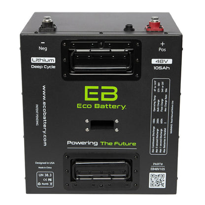 Eco Battery 48V - 105AH Gen3 Thru Hole Lithium Battery Combo - Advanced EV