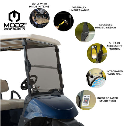 MODZ® Windshield for E-Z-GO - RXV (2008-2023) Tinted