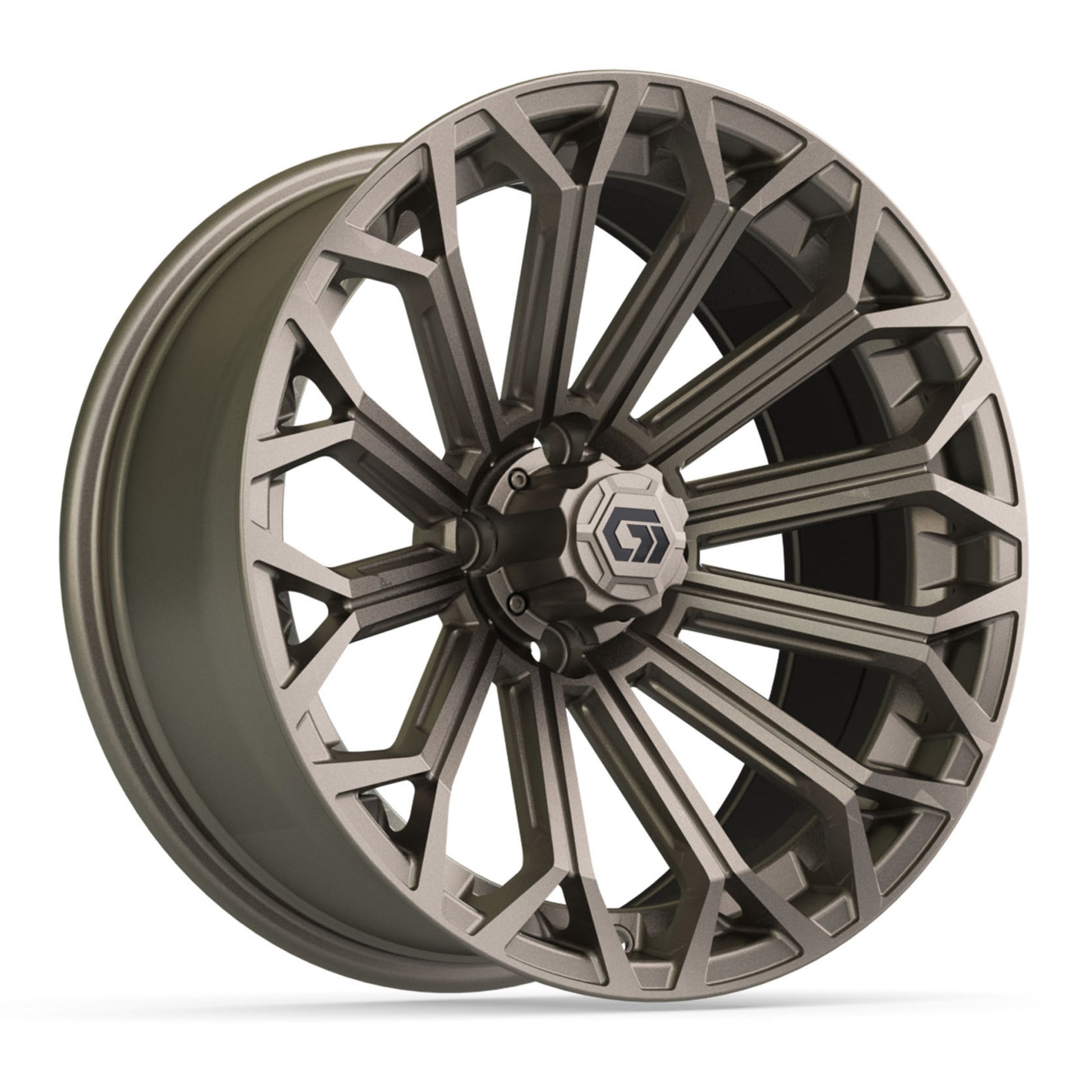 Phantom 16 inch GTW golf cart wheel - Matte Bronze