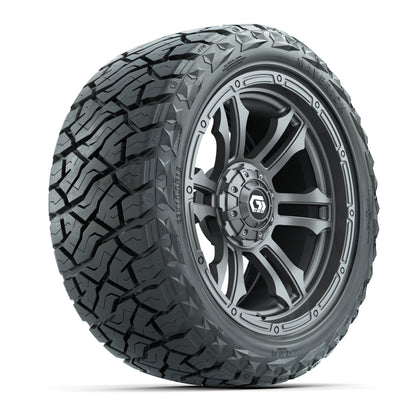 GTW Shogun Gloss Gunmetal 15 in Wheels with 23x10.00-R15 Maverick All-Terrain Tires – Full Set