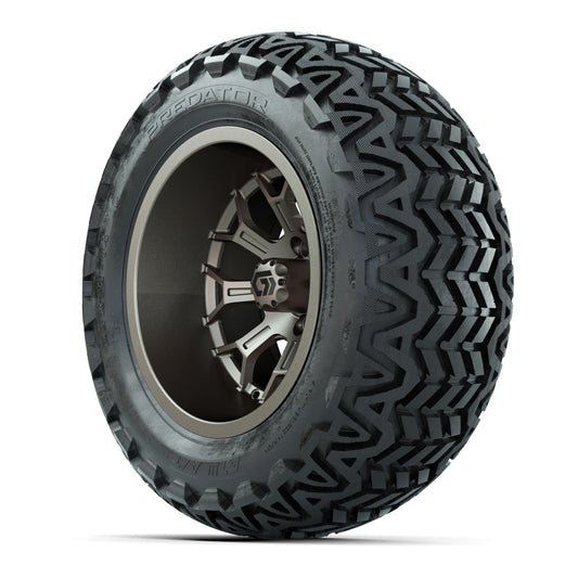 GTW Assault Matte Bronze 14 in Wheels with 23X10-14 Predator All-Terrain Tires – Full Set