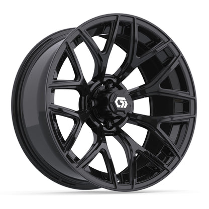 Monaco 16 inch GTW golf cart wheel - Gloss Black