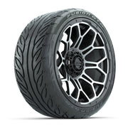 GTW Bravo Matte Gray 15 in Wheels with 215/40-R15 Fusion GTR Steel Belt Radial Street Tires – Full Set