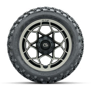 GTW® Nexus Black/Bronze 14 in Wheels with 23X10.00-14 Rogue  - front view