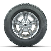 GTW Godfather Chrome 10 in Wheels with 205/50-10 Fusion Street Tires – Full Set