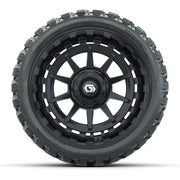 GTW® Barricade Gloss Black 15 in Wheels with 23x10-R15 Nomad - front view