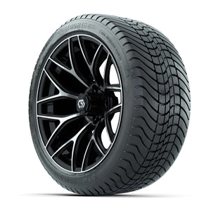 GTW Monaco Black/Machined 16 in Wheels with 225/40-R16 Mamba Street Tires – Full Set
