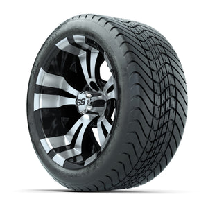 14" GTW Vampire Black and Machined Wheels with GTW Mamba Street Tires – Set of 4