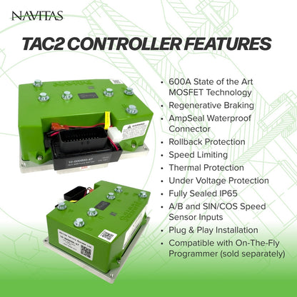EZGO Shuttle, S6, L6, S4 H.O. 48v Models 600A 5KW Navitas DC to AC Conversion Kit