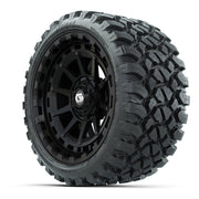 GTW® Barricade Gloss Black 15 in Wheels with 23x10-R15 Nomad - 3/4 view