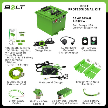 Bolt Energy 38V 105AH Professional Accessory Battery Kit