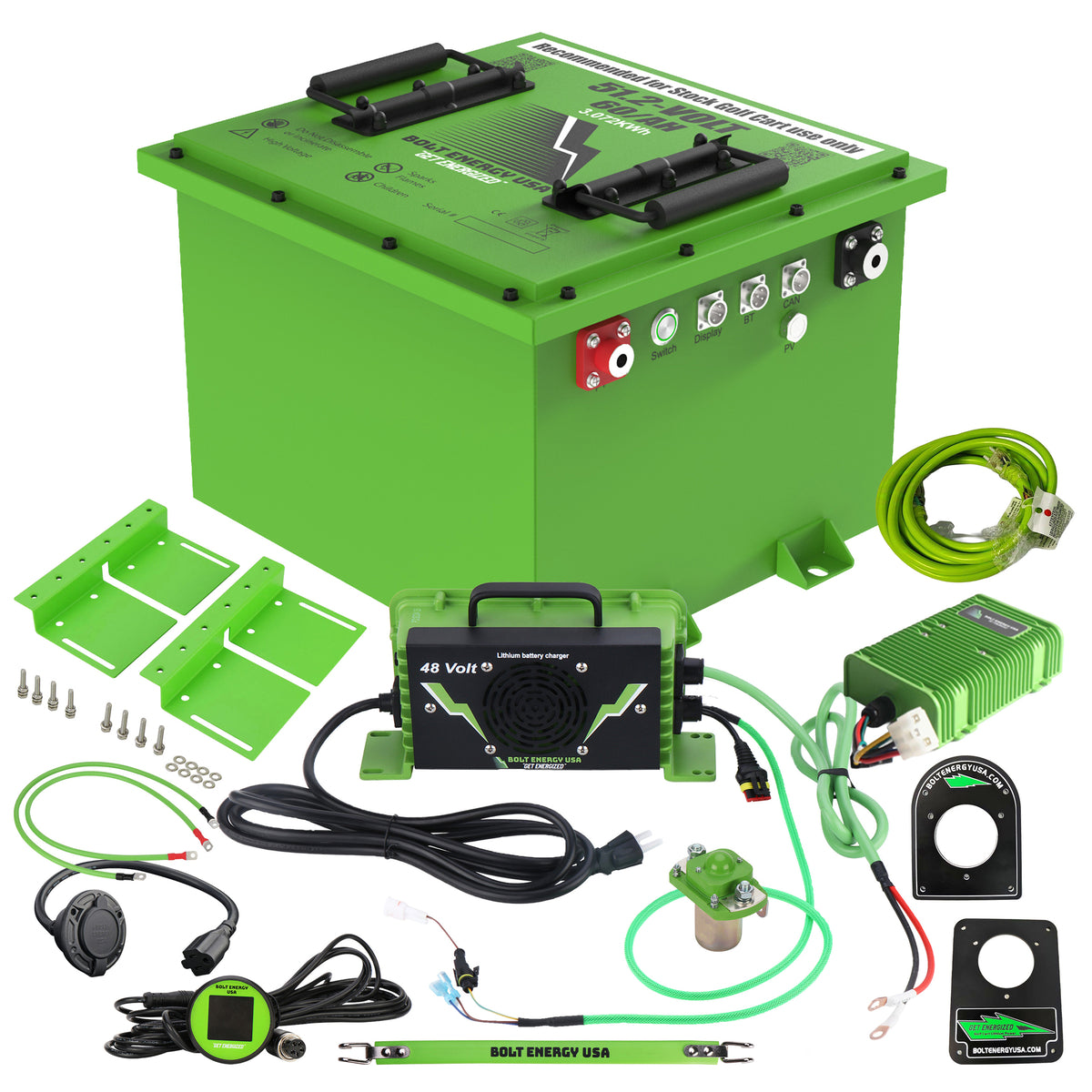 Bolt Energy 51V 60AH Professional Square Accessory Battery Kit