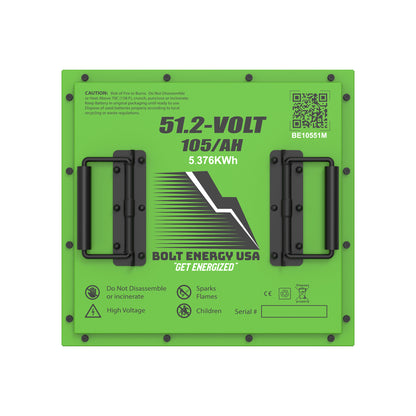 Bolt Energy 51V 105AH Professional Square Accessory Battery Kit
