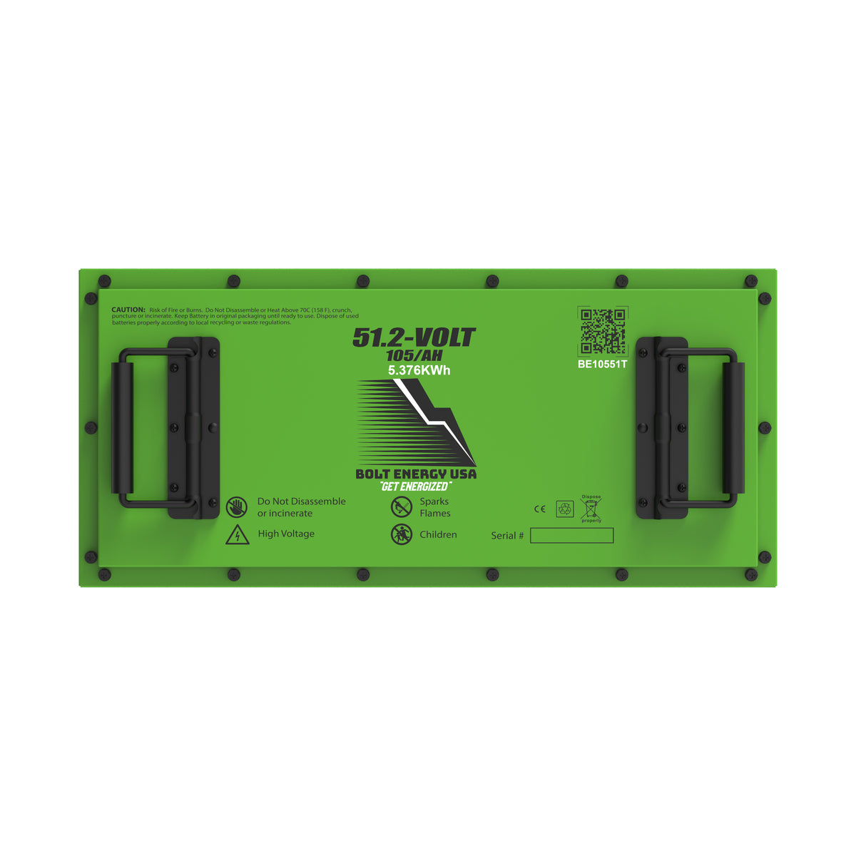 Bolt Energy 51V 105AH Standard Thin Accessory Battery Kit