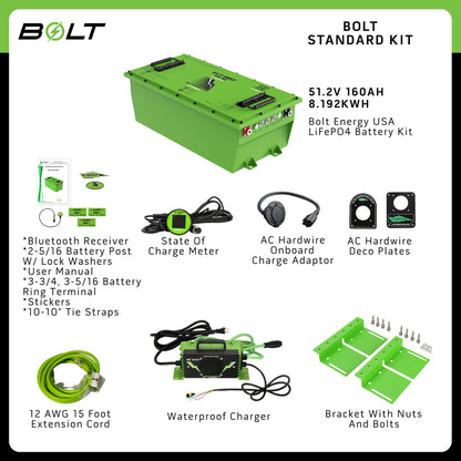 Bolt Energy 51V 160AH Standard Accessory Battery Kit