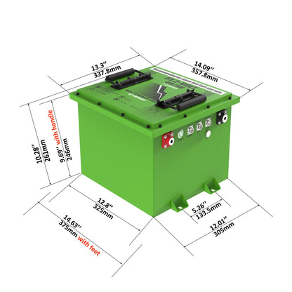 Bolt Energy 51V 60AH Lithium Square Battery