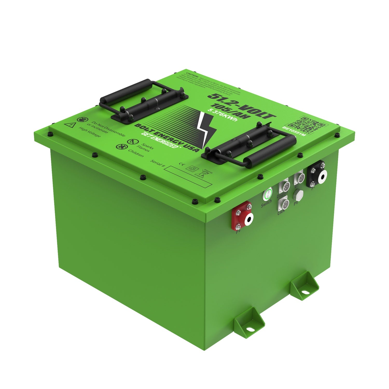 Bolt Energy 51V 105AH Lithium Square Battery