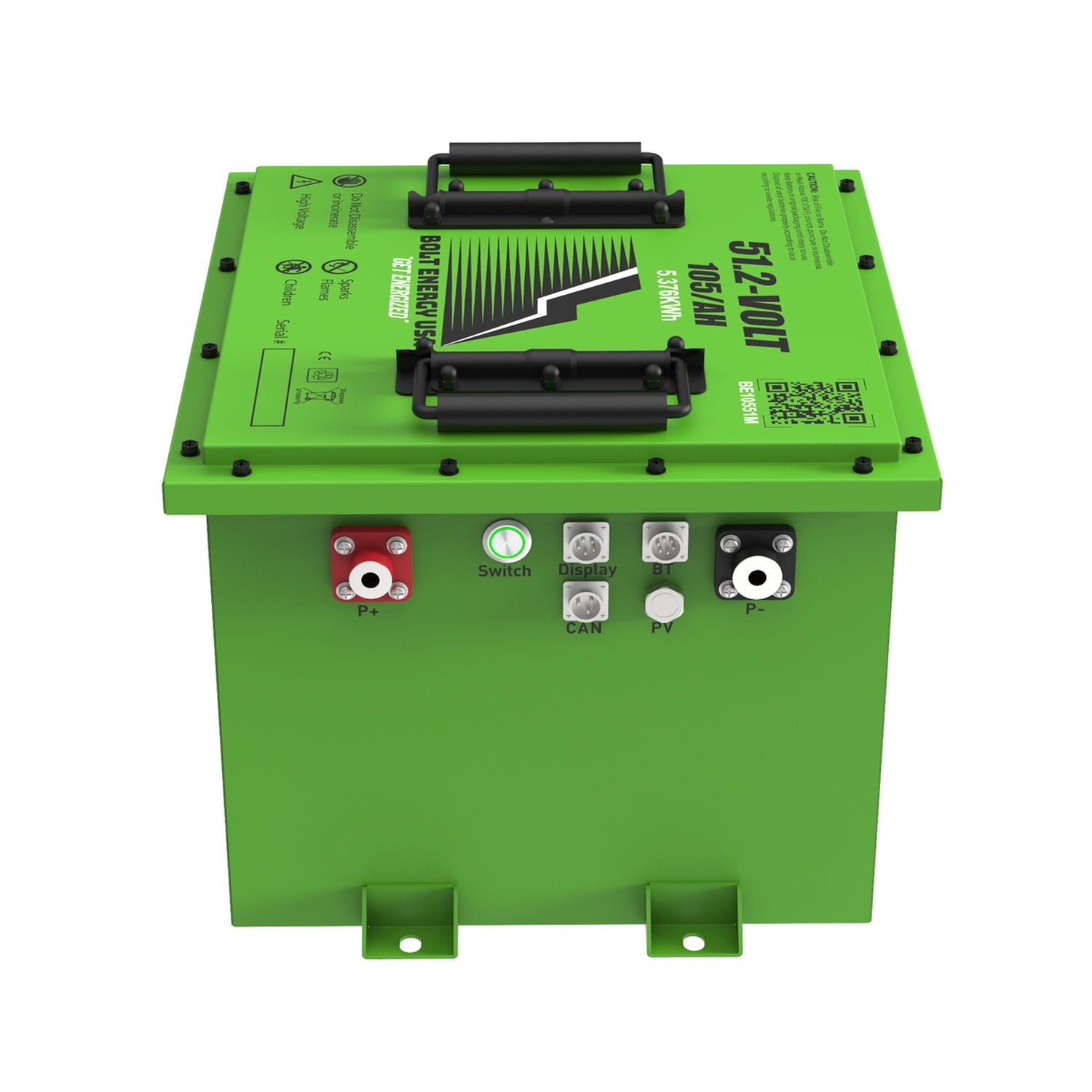 Bolt Energy 51V 105AH Square Heated Lithium Battery