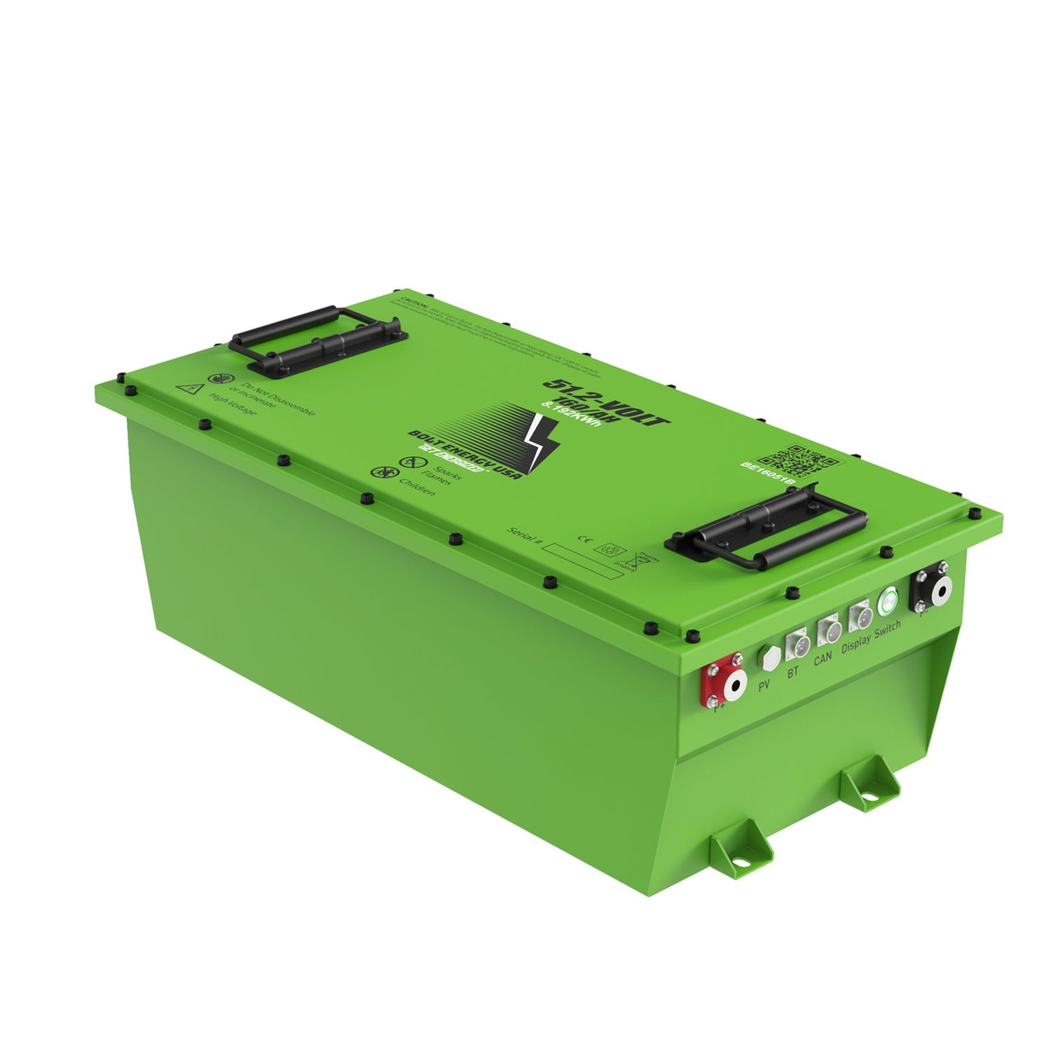Bolt Energy 51V 160AH Heated Lithium Battery