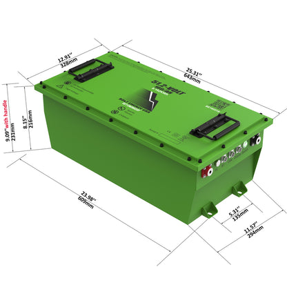 Bolt Energy 51V 160AH Heated Lithium Battery
