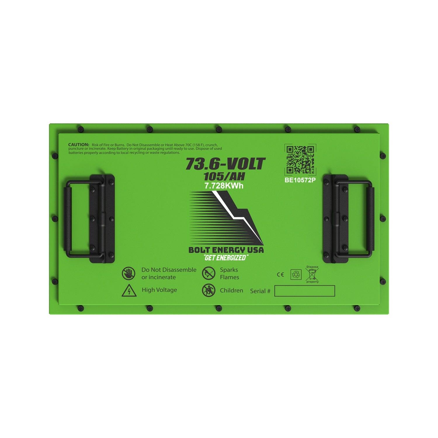 Bolt Energy 74V 105AH Heated Lithium Battery