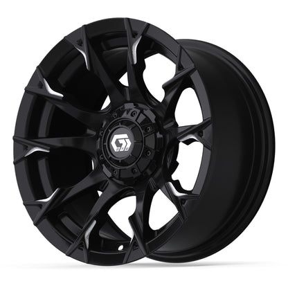 14″ GTW® Diablo Gloss Black with Machined Accents Wheel