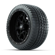 Set of (4) 12 in GTW Vortex Wheels with 205/30-12 GTW Fusion Street Tires