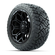 GTW Bravo Matte Black 14 in Wheels with 23x10.00-R14 Maveric - 3/4 view