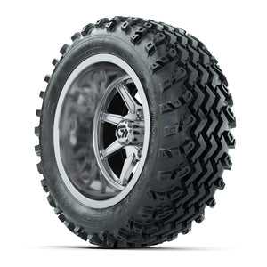 GTW Reaper Chrome 14 in Wheels with 23X10-R14 Rogue All-Terrain Tires – Full Set