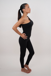 I Am Wealthy Black Comfort Stretch Legging
