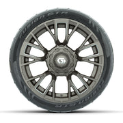 GTW® Vandal Satin Bronze/Machined 14 in Wheels with 205/40-R - front view