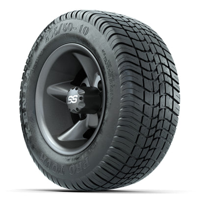 GTW Godfather Matte Gray 10 in Wheels with 205/50-10 Kenda Pro Tour Street Tires – Full Set