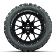 Set of (4) 14 in GTW Vortex Wheels with 23x10-14 GTW Nomad A - front view