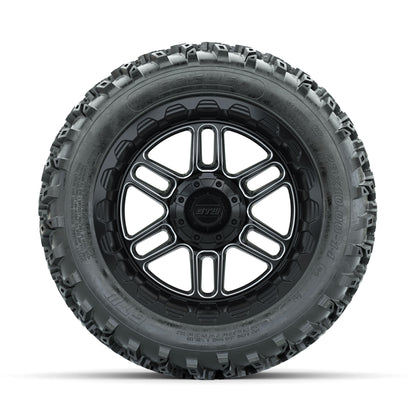 GTW Titan Machined/Black 14 in Wheels with 23x10.00-14 Rogue - front view