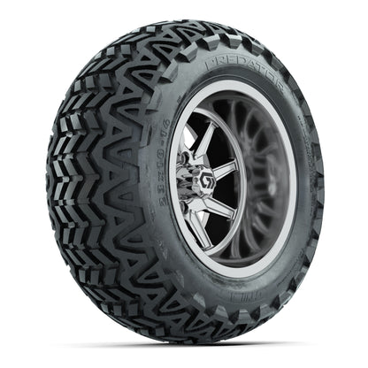 GTW Reaper Chrome 14 in Wheels with 23X10-14 Predator All-Terrain Tires – Full Set