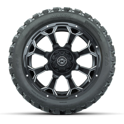 Set of (4) 14 in GTW Raven Wheels with 23x10-14 GTW Nomad Al - front view