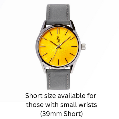 Yellow Sunburst Watch