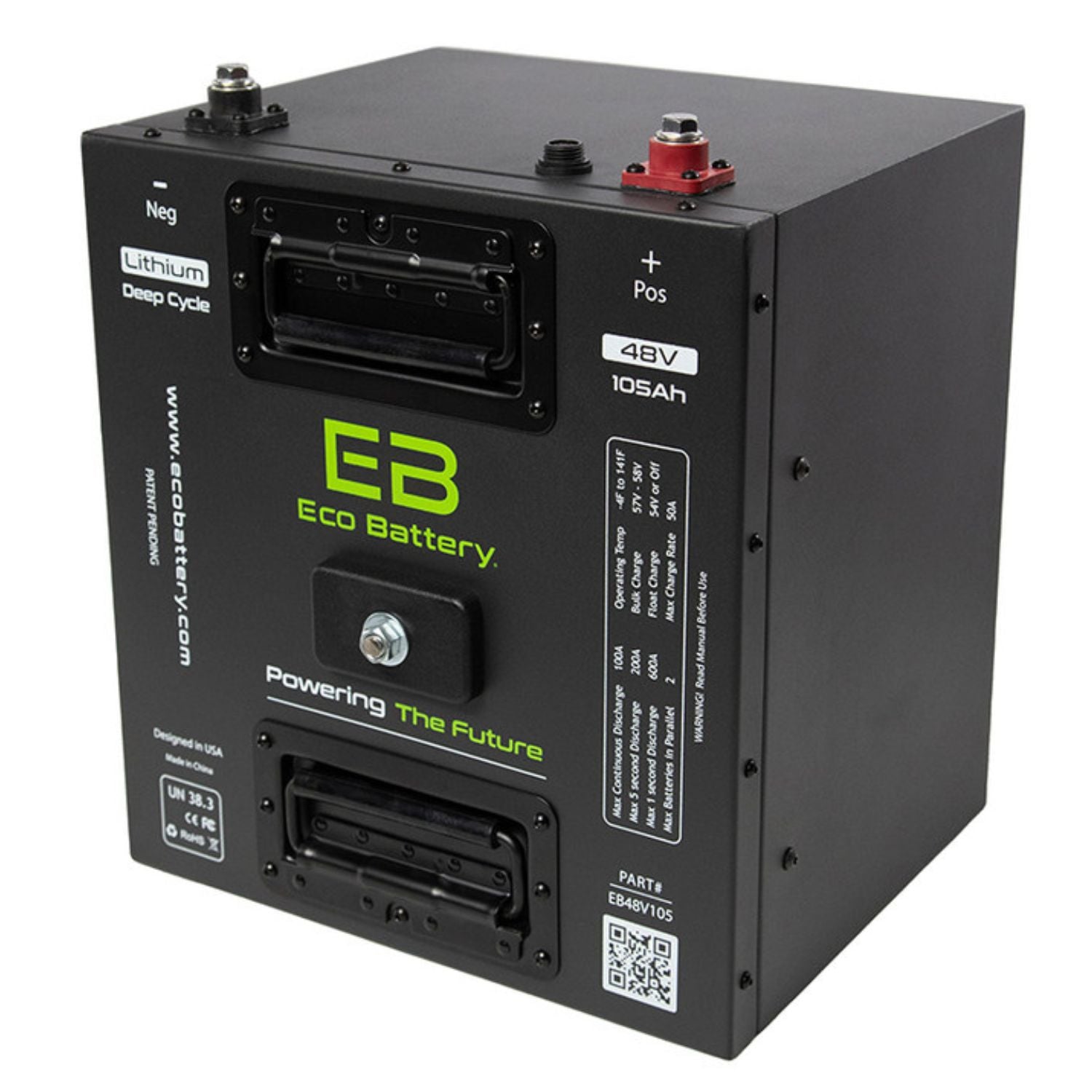 Eco Battery 48V - 105AH Gen3 Thru Hole Lithium Battery Combo - ICON EV