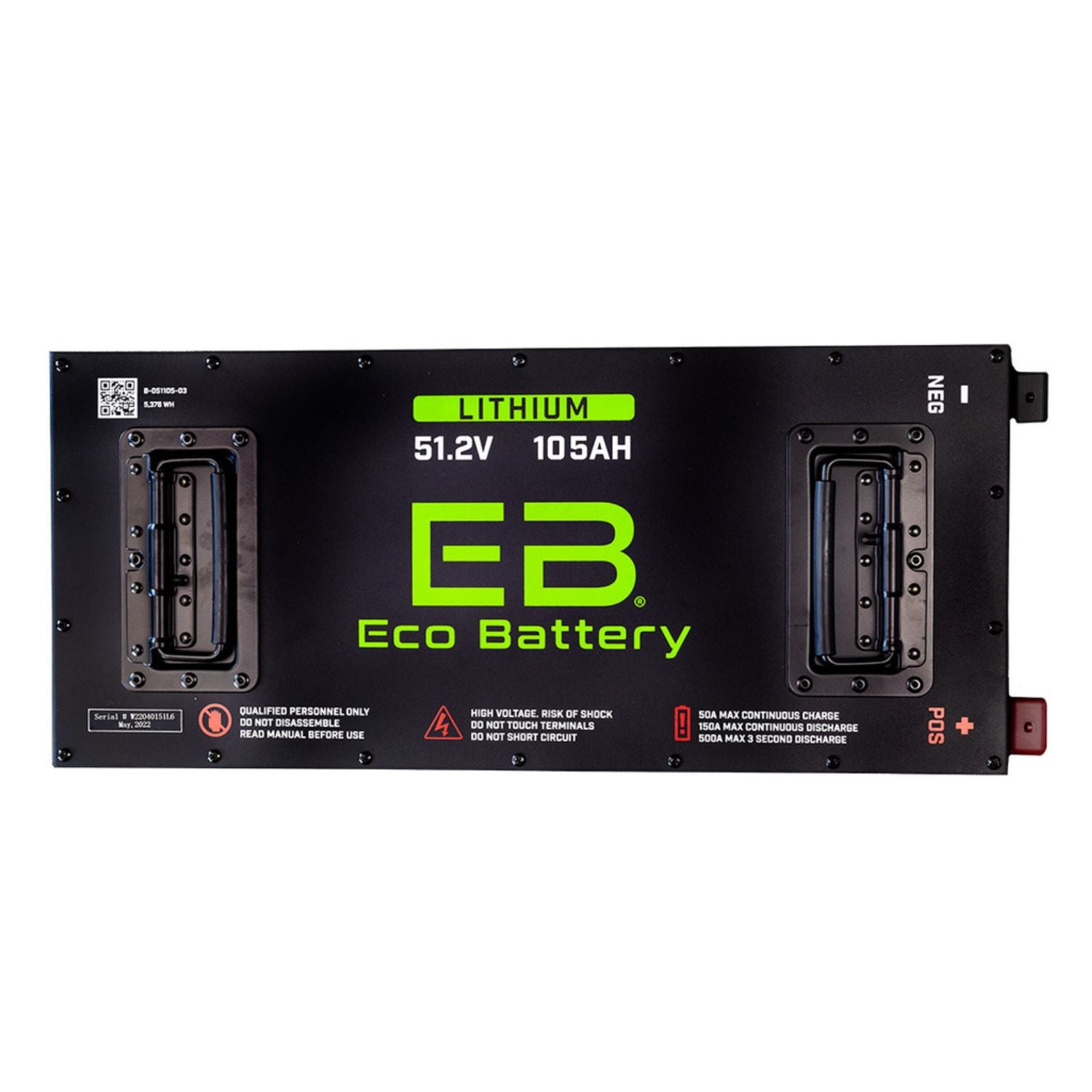 Eco Battery 48V - 105AH Gen3 "Skinny" Lithium Battery Combo - Club Car Carryall