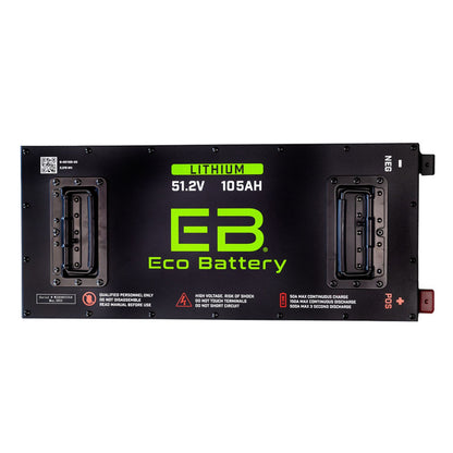 Eco Battery 48V - 105AH Gen3 "Skinny" Lithium Battery Combo - Club Car Carryall